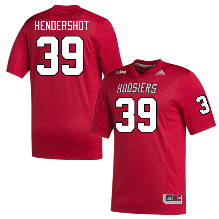 Men #39 Bryce Hendershot Indiana Hoosiers College Football Jerseys Stitched Sale-Red